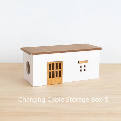 Креативная деревянная многофункциональная коробка для хранения, органайзер для зарядного кабеля, коробка для салфеток, канцелярский органайзер, домашние украшения