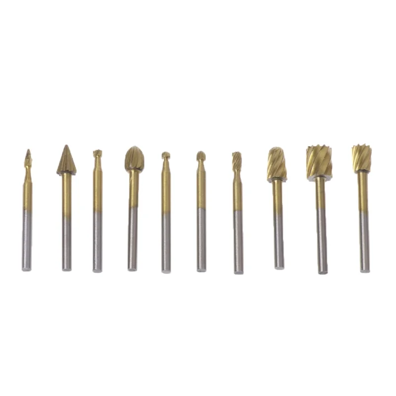 

10 шт., Электрические шлифовальные насадки для гравировки по дереву