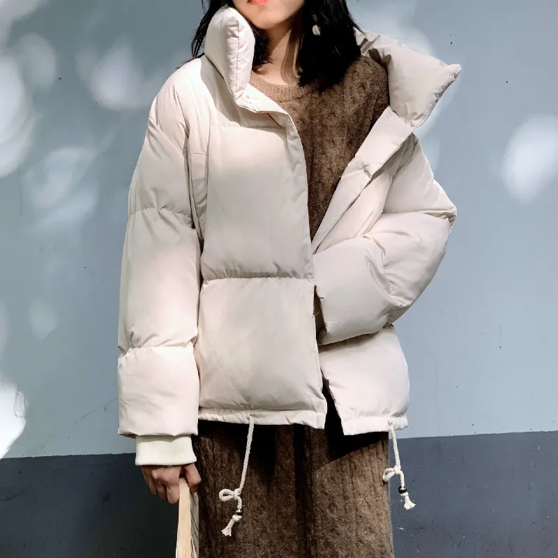 2019 осень зима Harajuku повседневные женские хлебные куртки корейский утолщение