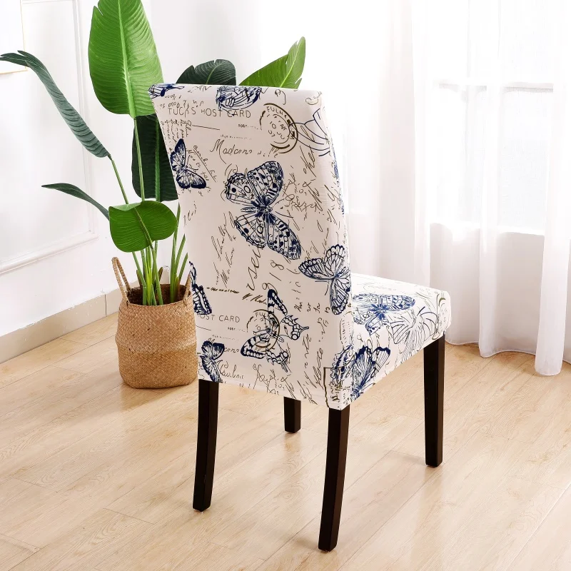 Красивая бабочка печать чехол для кресла спандекс Чехол Съемный Анти-грязный