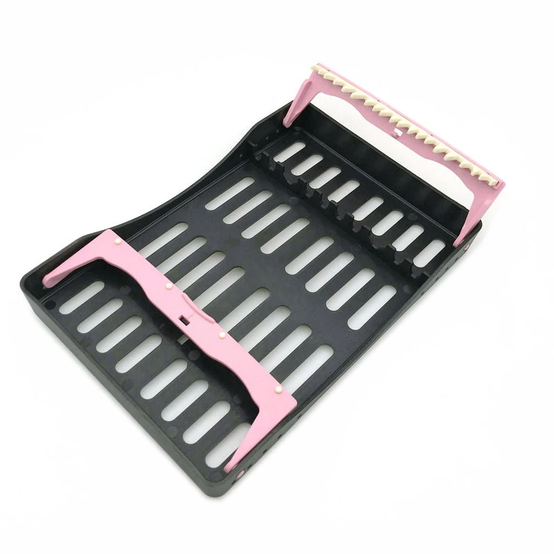 

Dental Clinic Sterilization Box with 10 Holders Tips handles Instrument Autoclavable 4 color