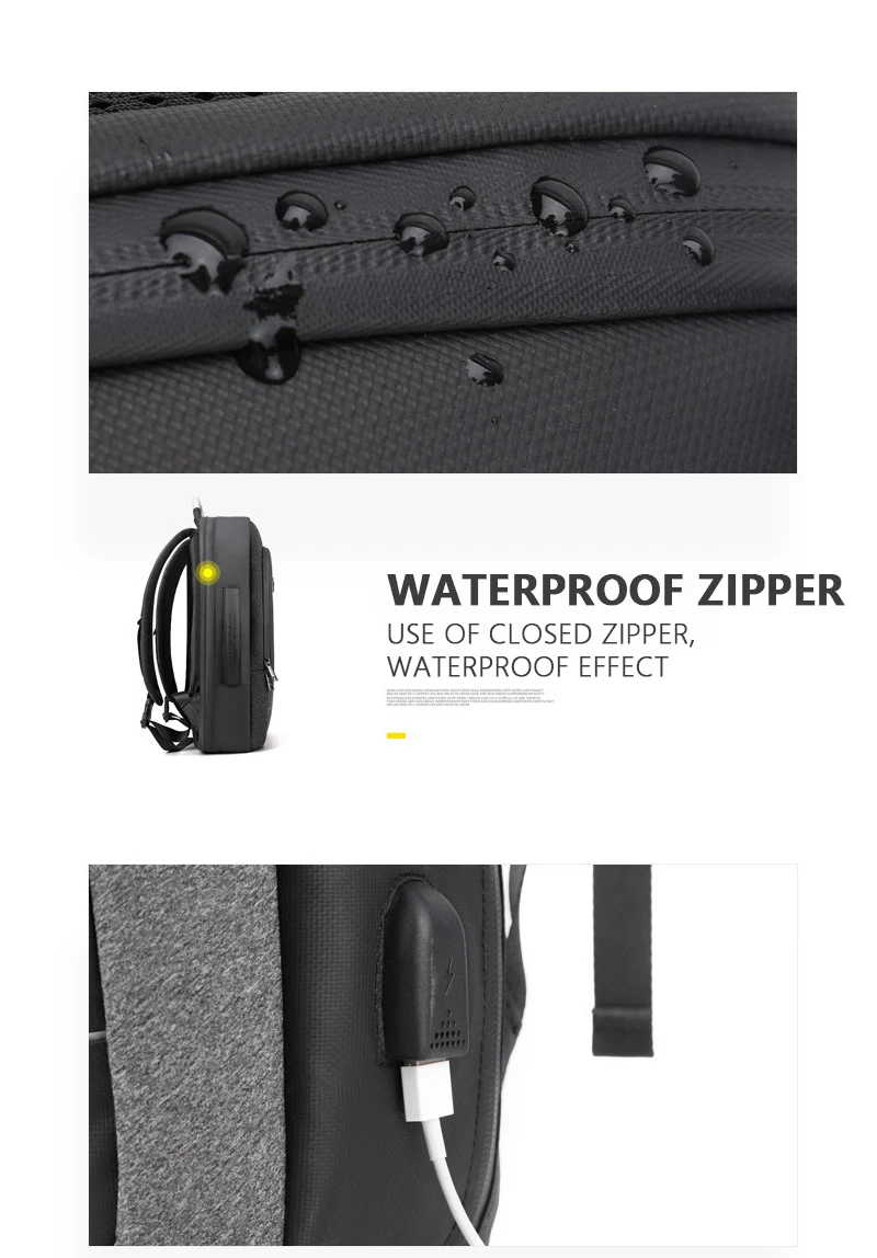 ARCTIC HUNTER 40L большой емкости мужские расширяемые рюкзаки usb зарядка Мужские 17 дюймов сумки для ноутбука Водонепроницаемый Бизнес Дорожная сумка