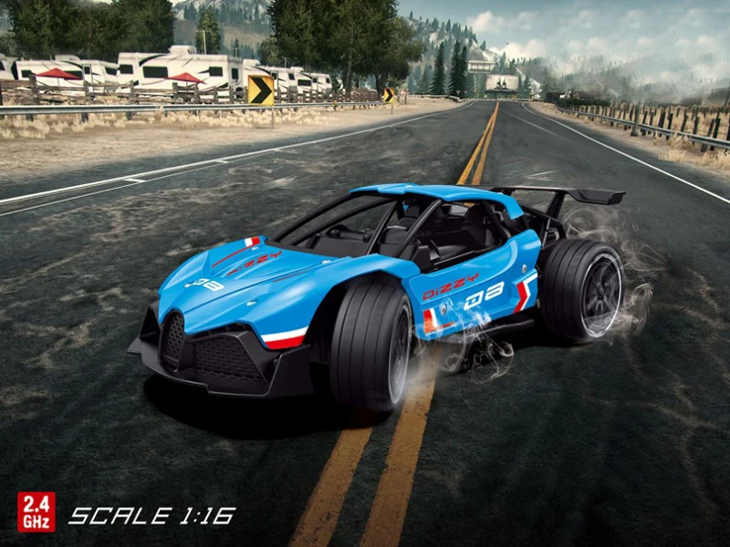 1/16 металлическая концепция Металлический Высокоскоростной автомобиль мощная