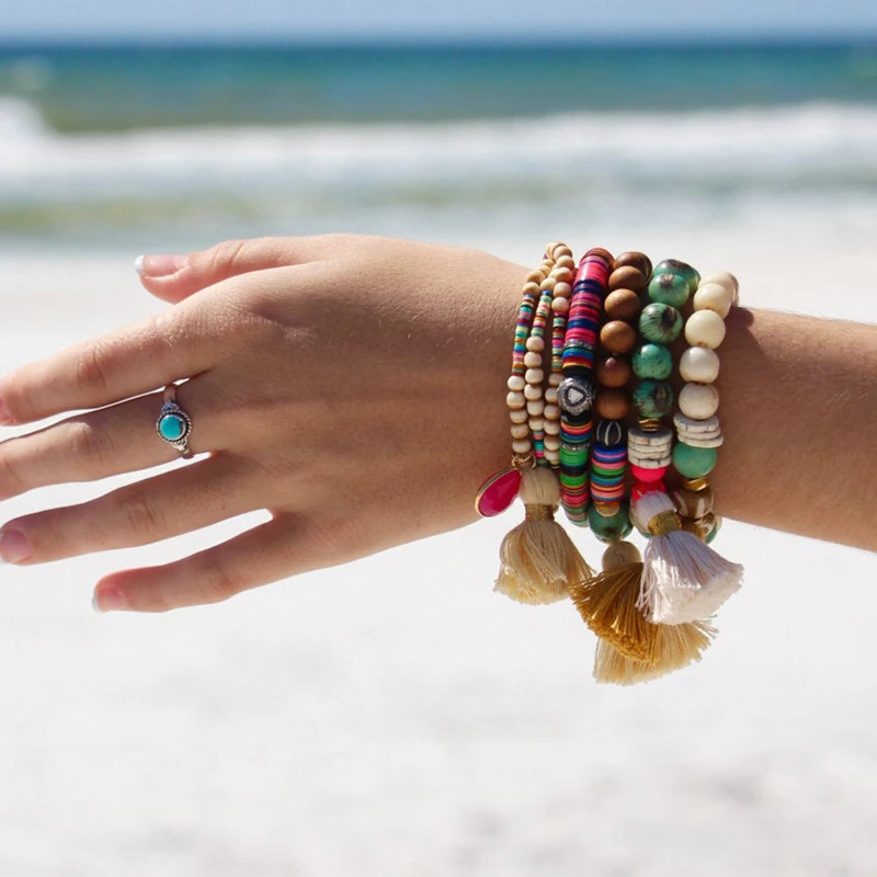 Буква Алфавит лето Роскошный Баян bileklik bilezik богемный Браслет pulseras para pareja браслеты для женщин женские браслеты