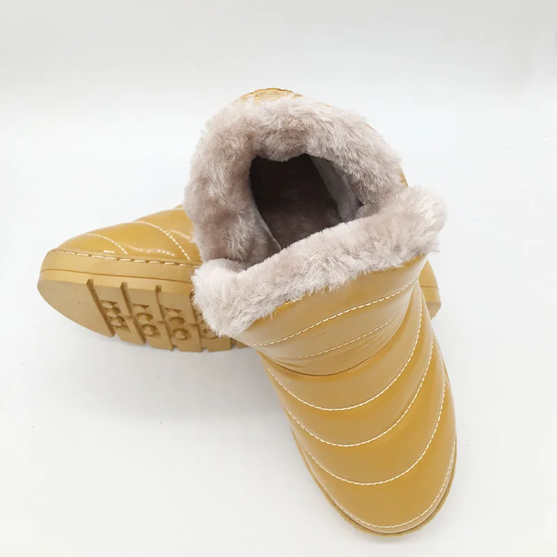 2019 теплые зимние сапоги на резиновой подошве женские Модные непромокаемые