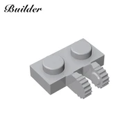 little builder building blocks technological bricks parts 1x2 single side with hinge plate moc compatible with brands 60471 10pc