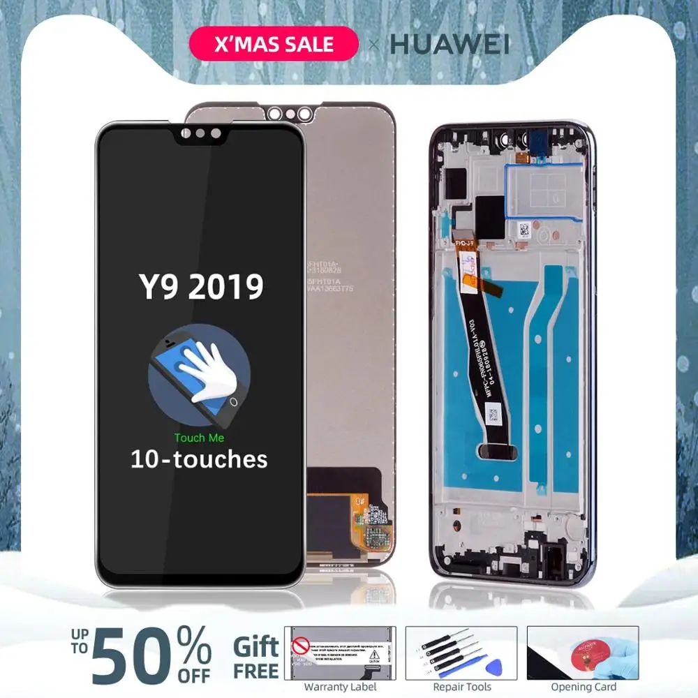 6," Дисплей для huawei Y9 ЖК-дисплей Дисплей Сенсорный экран дигитайзер для huawei наслаждаться 9 Plus ЖК-дисплей JKM-LX1 JKM-LX2 JKM-LX3