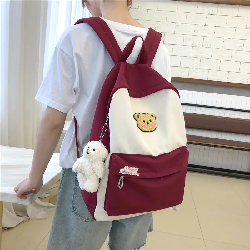 

New Women Fashion School Backpacks 2020 Summer Brand New Female Casual Vintage Students Shoulder Bags for Girls Travel Backpacks