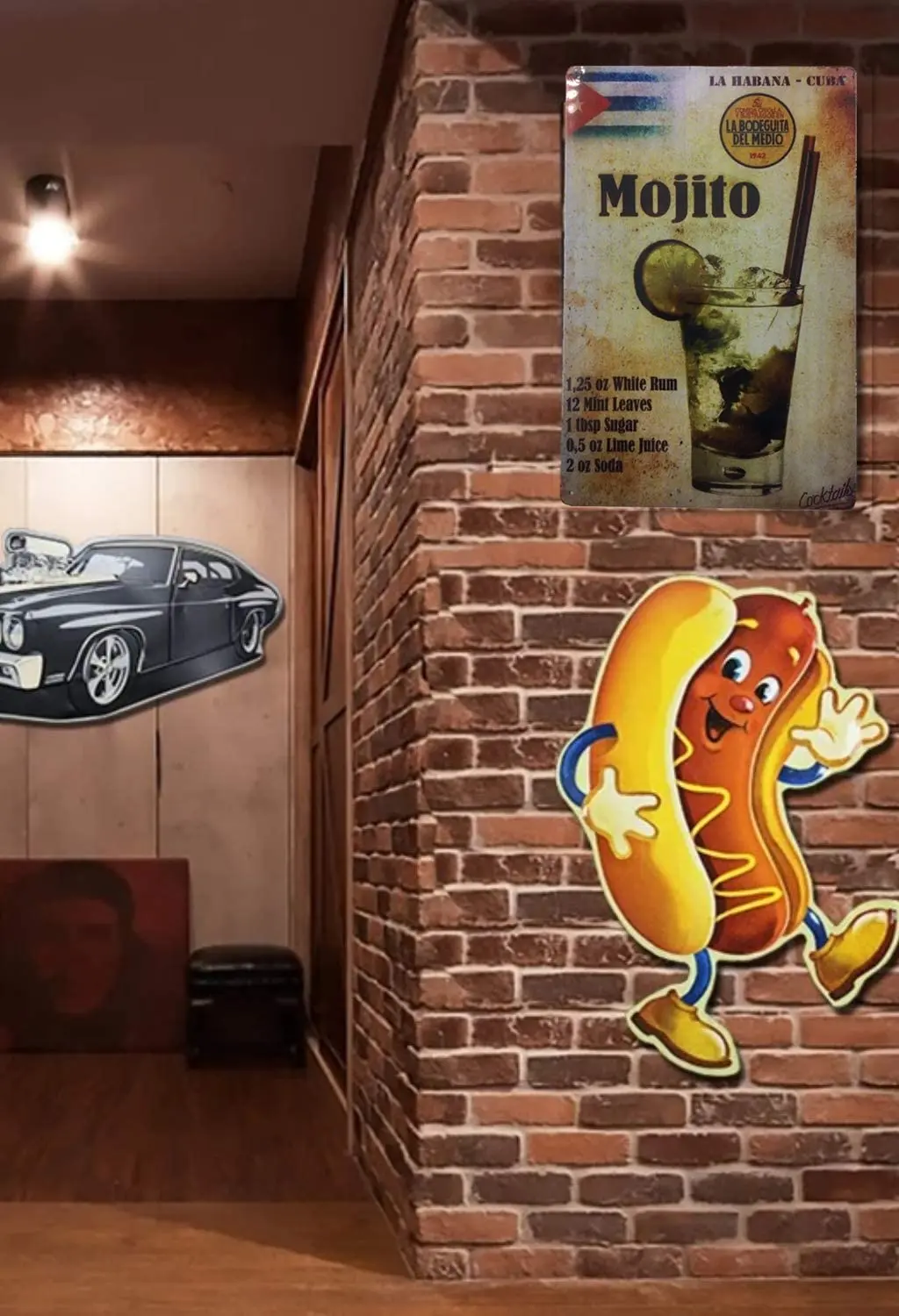 

AIQIBAO Metal Vintage Tin Sign Decor-Beer for Bar Pub Shop Funny Retro Art Sign 12" X 8