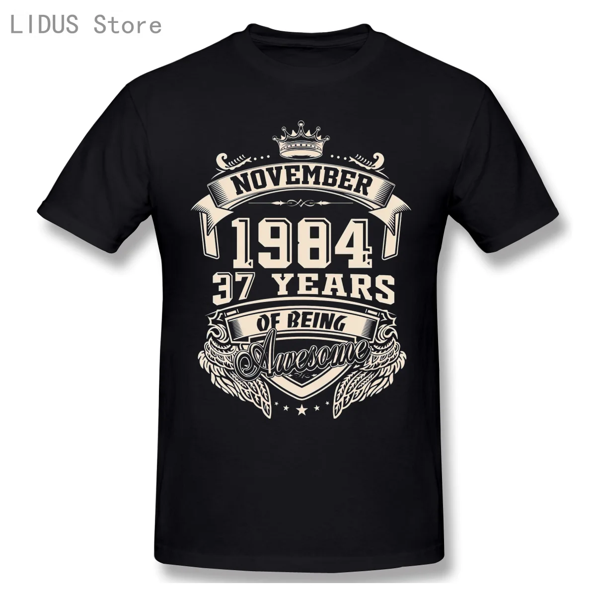 Родившиеся в ноябре 1984 37th День рождения Футболка мужская хлопковая летняя