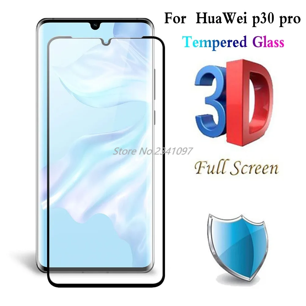 9H 3D полное покрытие Защита экрана для HuaWei P30 PRO закаленное стекло Pro изогнутая