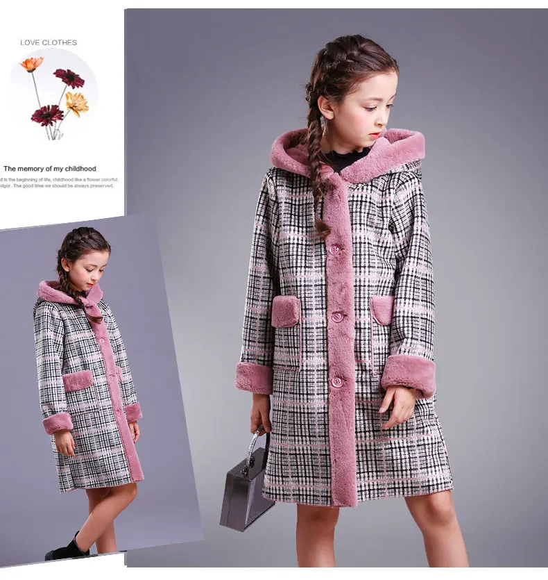 Плотное удобное милое пальто для девочек 3|Куртки и пальто| |