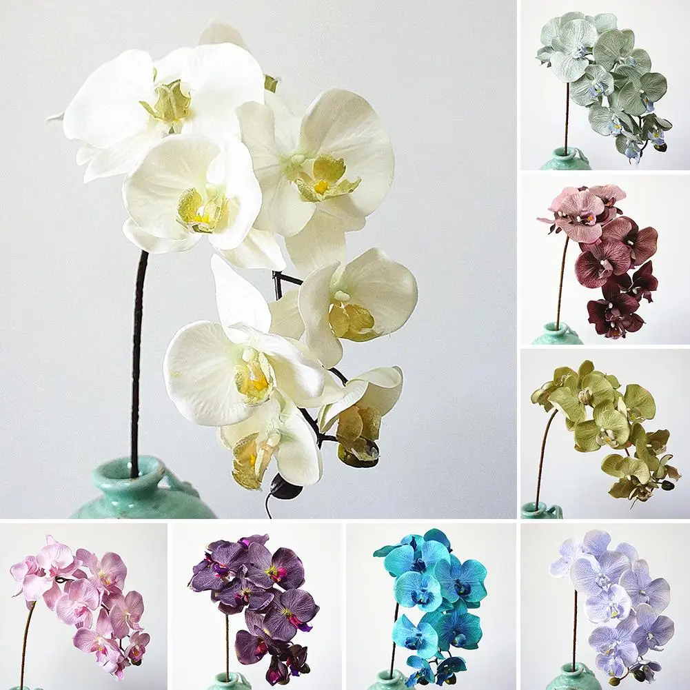 

1Pc Artificial Flower Butterfly Orchid Realistic Multifunctional Practical Convenient Stylish Garden DIY Party Wedding Decor