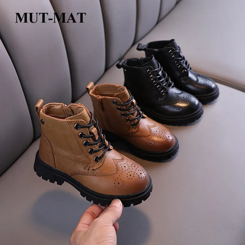 Детская обувь 2020 модная новинка осенние повседневные короткие ботинки для
