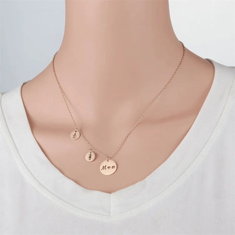 ZPAMS классическое Трендовое женское ожерелье мама люблю сыновей/дочерей колье