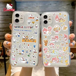 Hello Kitty Kuromi Anti drop Phone Case for iPhone13 13Pro 13Promax 12 12Pro Max 11 Pro X XS MAX XR 7 8 Plus cute Cover