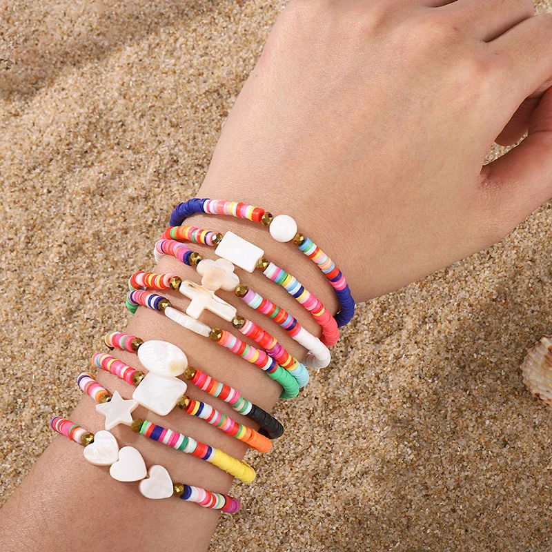 Бусины из винила в африканском стиле для мужчин и женщин ожерелье мягкой глины с