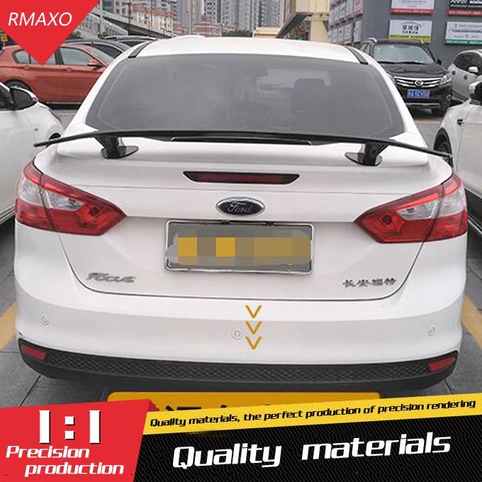 Для фокуса спойлер 2012 2018 для Ford Focus NTF надрезаемая подкладка ABS Материал заднего