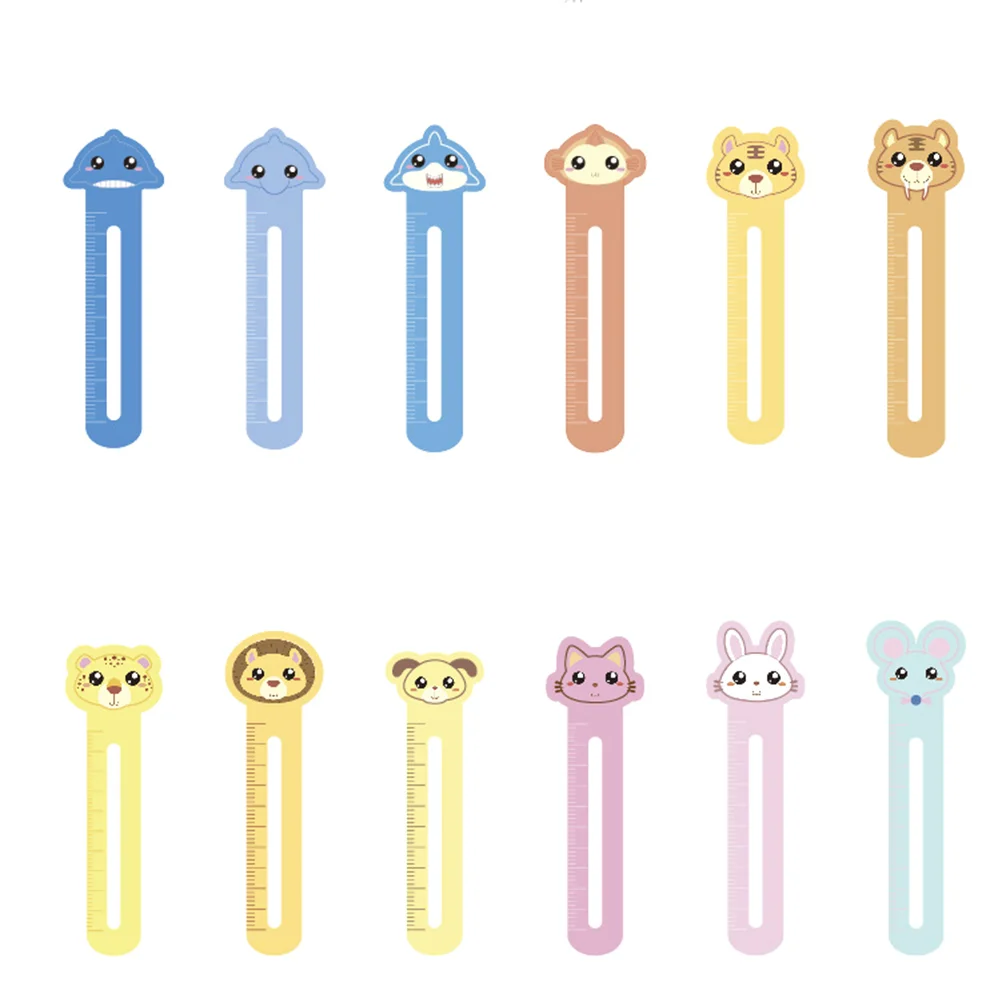 

30 шт., бумажные держатели для книг в виде животных