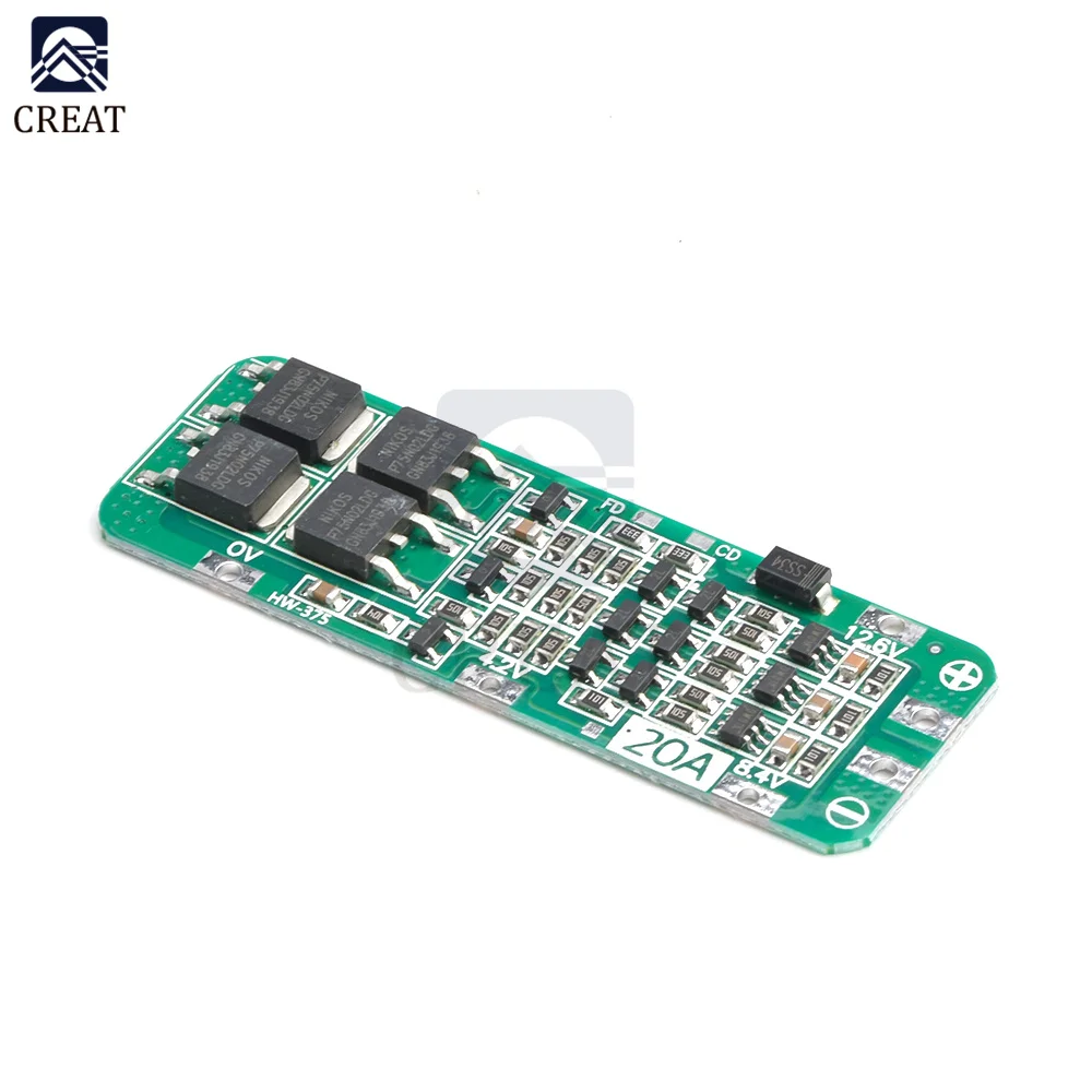 Модуль защитной платы зарядного устройства PCB BMS 18650 V Cell 5 шт. 3 сеточки S 20A
