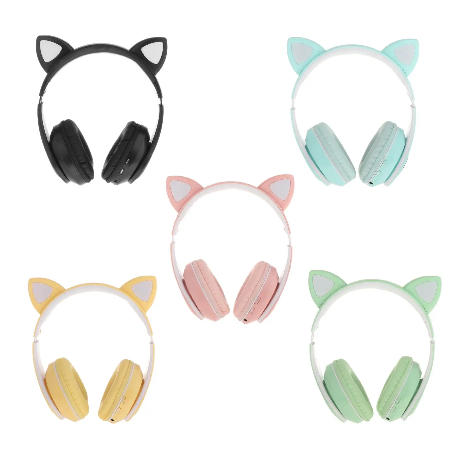 

Cat Ear Universal Bluetooth Headset Stereo Earphone Headphone Microphone Mic