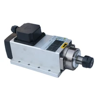 cnc spindle 1 5kw1500w er11 air cooled square flanged spindle motor 220v 110v 24000rpm with er11 collet for cnc router machine