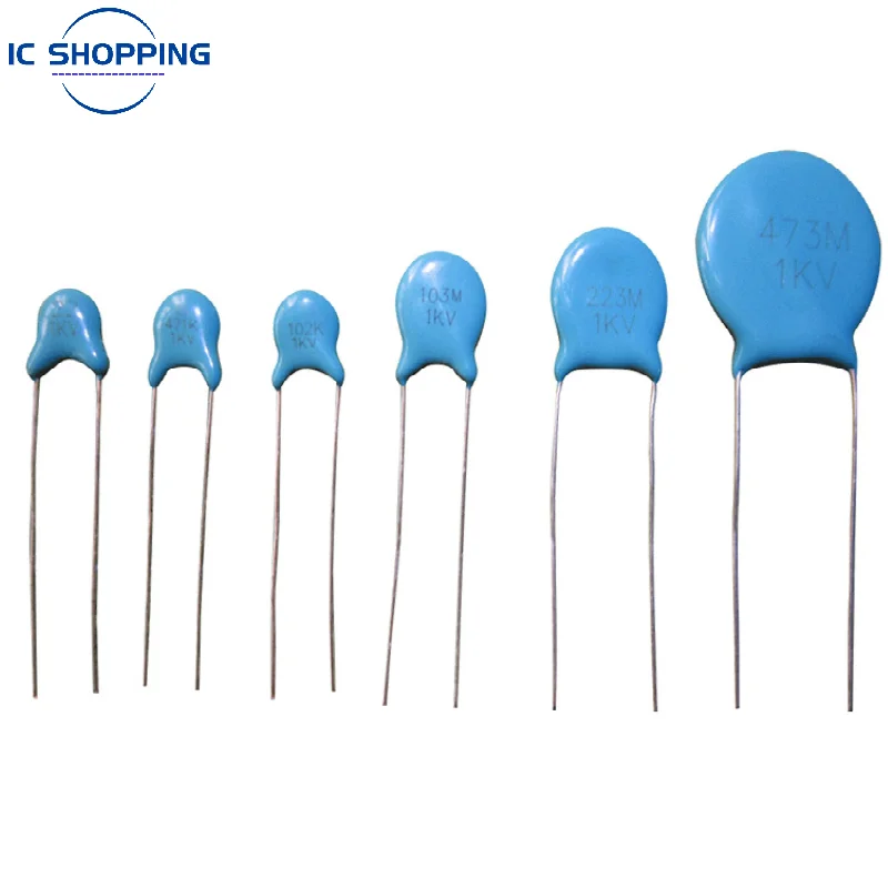 50PCS 1000V High Voltage Ceramic Capacitor 1KV 2KV 3KV 101K 151K 221K 331K 471K 561K 681K 821K 102M 152M 222M 332M 472M 103M