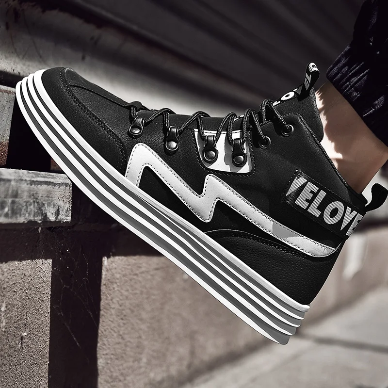 

Мужская обувь, повседневная мужская обувь, повседневная обувь для мужчин, кожаные мужские ботинки, модные спортивные мужские черные повсед...