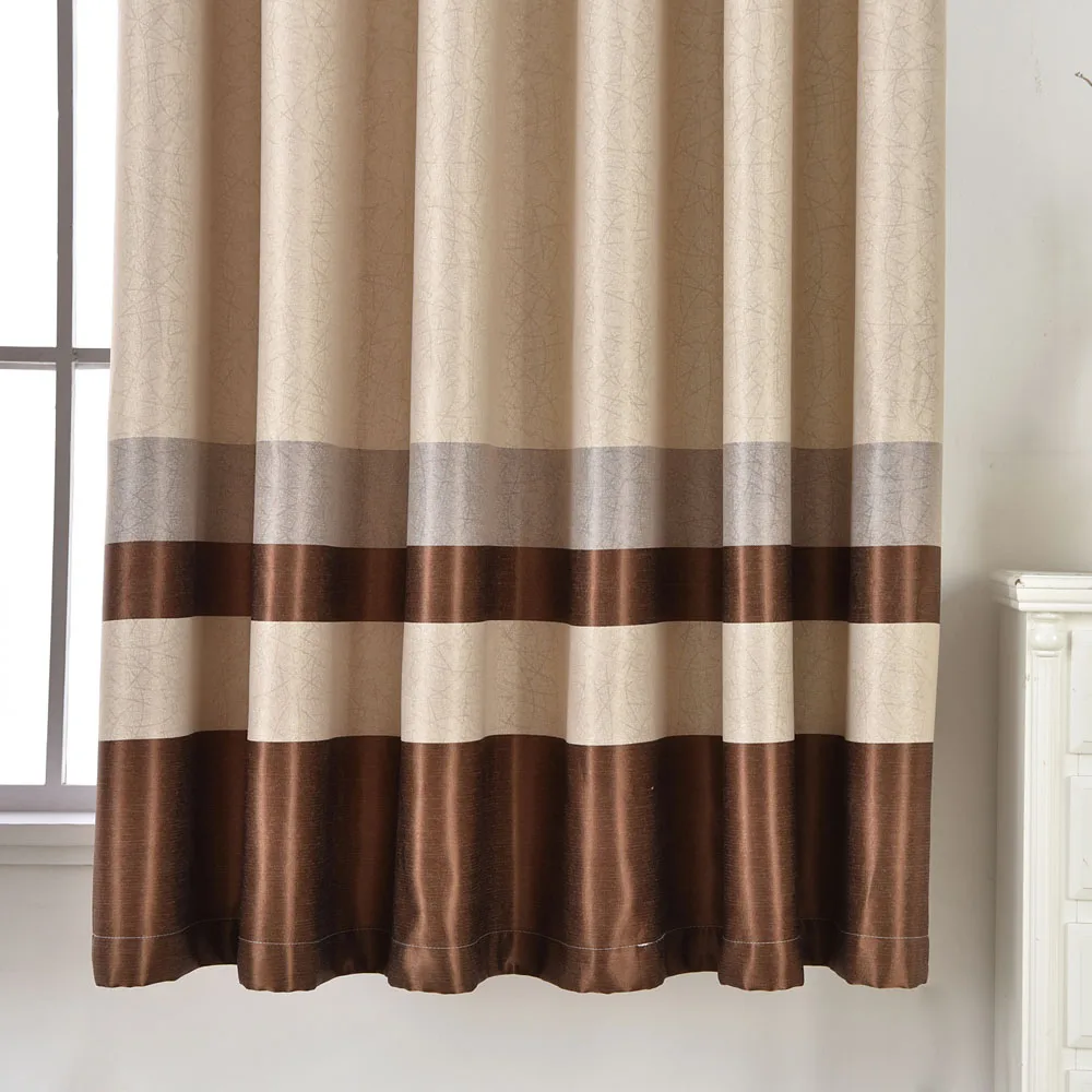 1 PCS W100xL200cm Cross Stripe Curtain For Bedroom Livingroom Door Small Window Blackout Drapes PC030C | Дом и сад