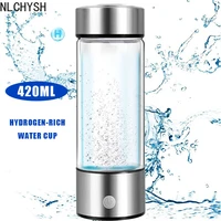 hydrogen generator water cup filter ionizer maker hydrogen rich water portable super antioxidants orp hydrogen bottle 420ml