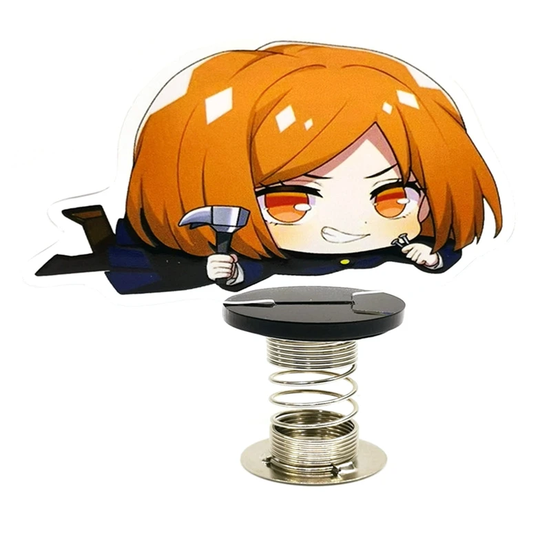 

1 Pc Anime Jujutsu Kaisen Cute Yuji Gojou Novelty Shake Figure Models Spring Swing Acrylic Desk Decor Ornaments Fans Kids Toys