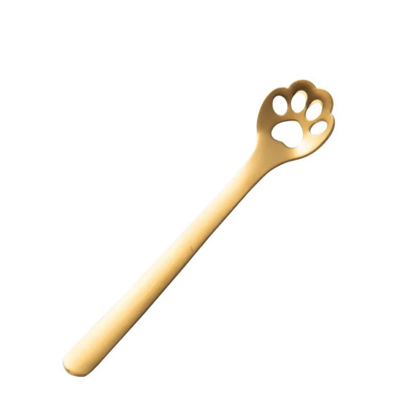 1 шт. милые кошачьи когти Кофе ложки вилки для фруктов десертная ложка конфет и