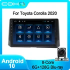 COHO для Toyota Corolla 2020 Gps стерео автомобильный мультимедийный плеер Радио Android 10,0 Восьмиядерный 6 + 128G