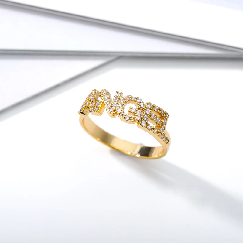 Женское кольцо с ангелом из нержавеющей стали буквами | Украшения и аксессуары