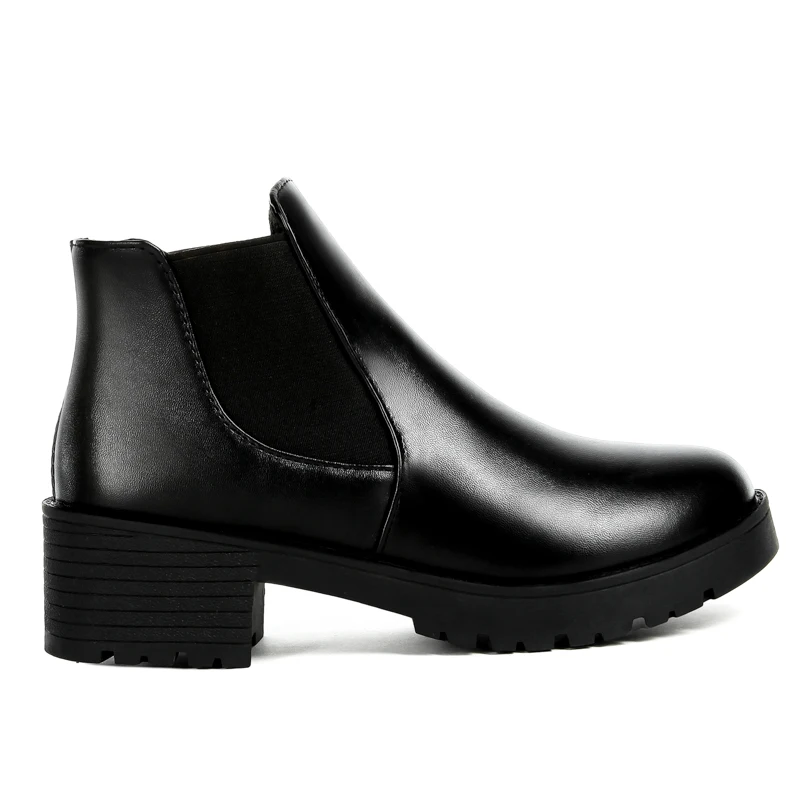 Женские кожаные туфли WUJIE повседневные спортивные из искусственной кожи на