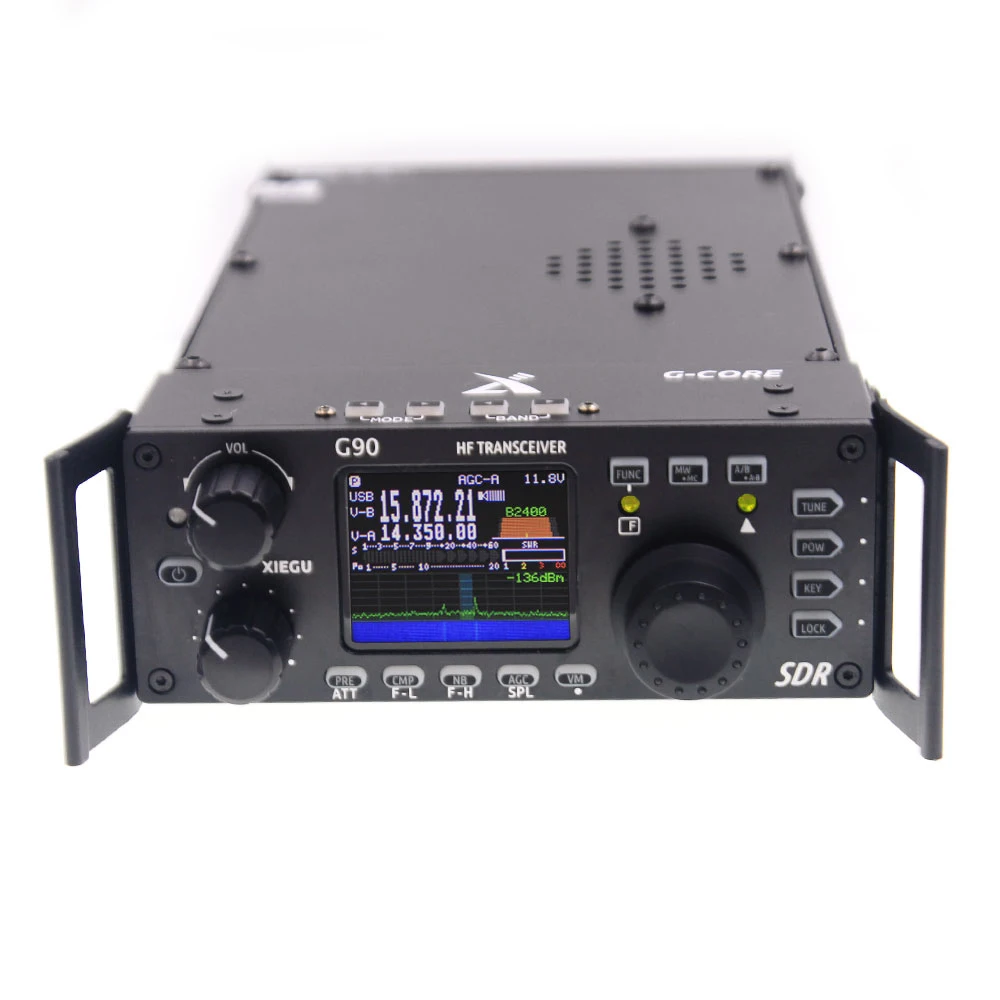 

Xiegu G90 HF Amateur Radio HF Transceiver 20W SSB/CW/AM/FM 0.5-30MHz SDR Structure with Built-in Auto Antenna Tuner