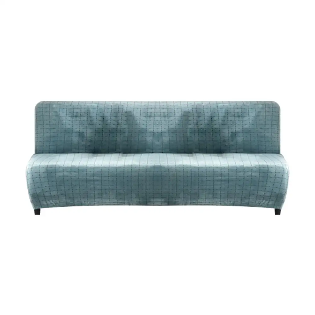 Mint Green Зимние плотные эластичные Чехлы для дивана и кровати, 8 цветов, полностью складные, без подлокотников, эластичные постельные принадлежности, чехлы для дивана, Легко заменяемые, чистящие - Цвет: Mint Green