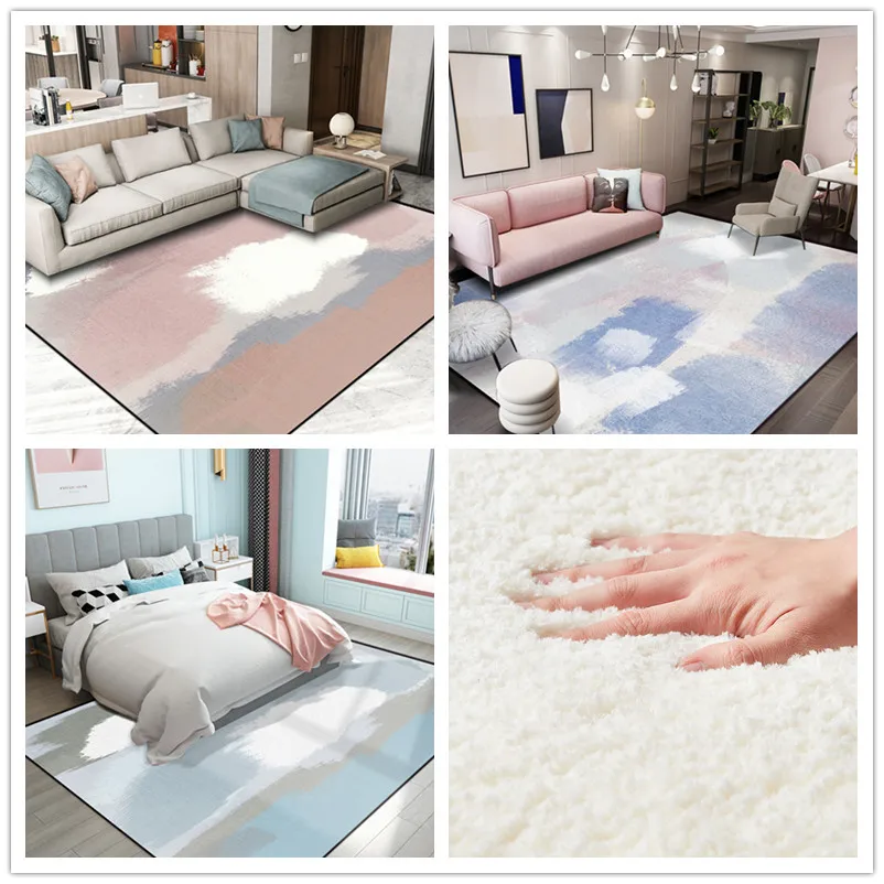 Ковер с нордическим узором Ins спальня гостиная входный матрас покрытый милой