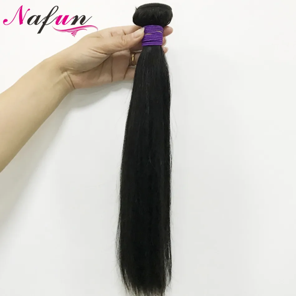 NAFUN прямые пучки перуанские волосы плетение для черных женщин 8 30 дюймов не Реми