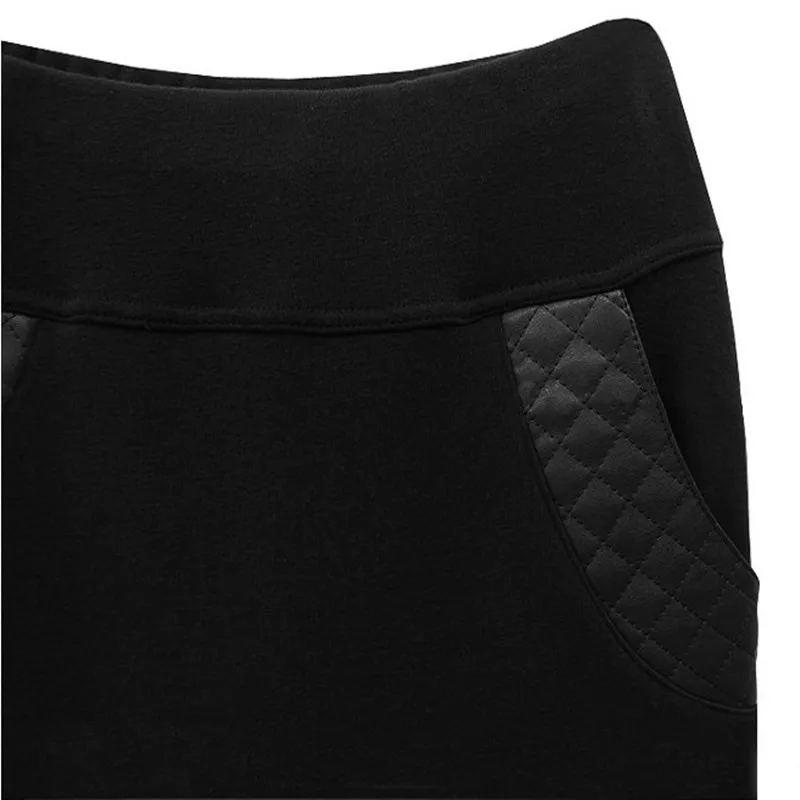 Женские леггинсы с высокой талией утепленные флисовые большого размера плюс