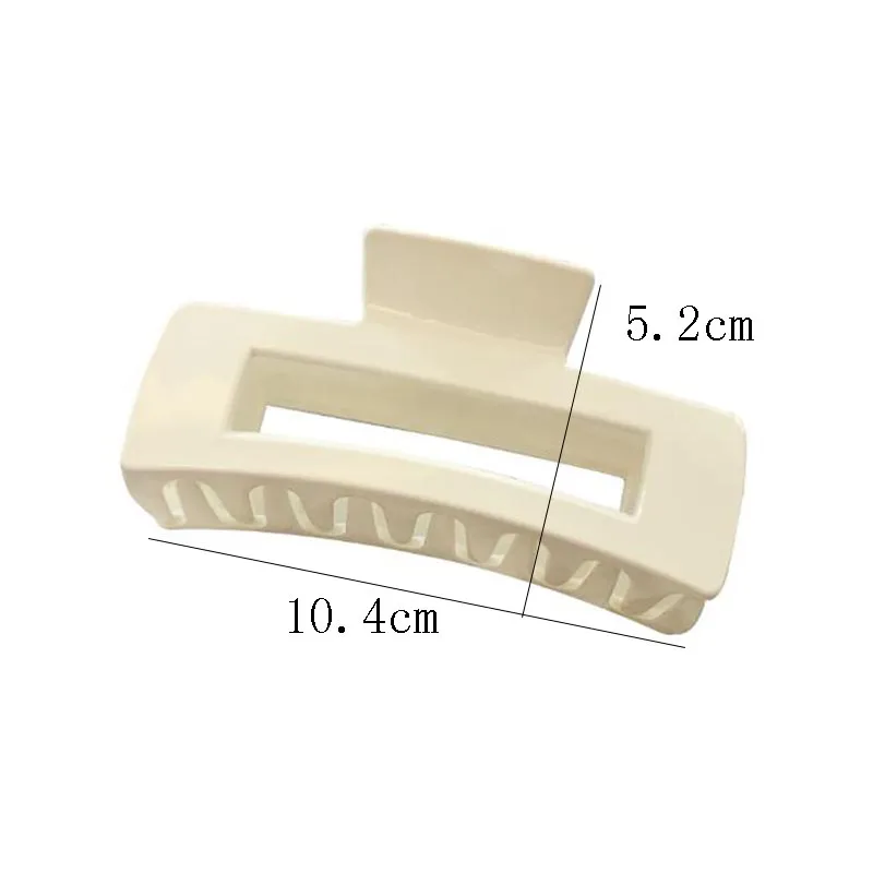 

New Rectangle Hair Claws Solid Color Plastic Hair Grab Clips Women Korean Hair Accessories for Girls Bath Ponytail Holder