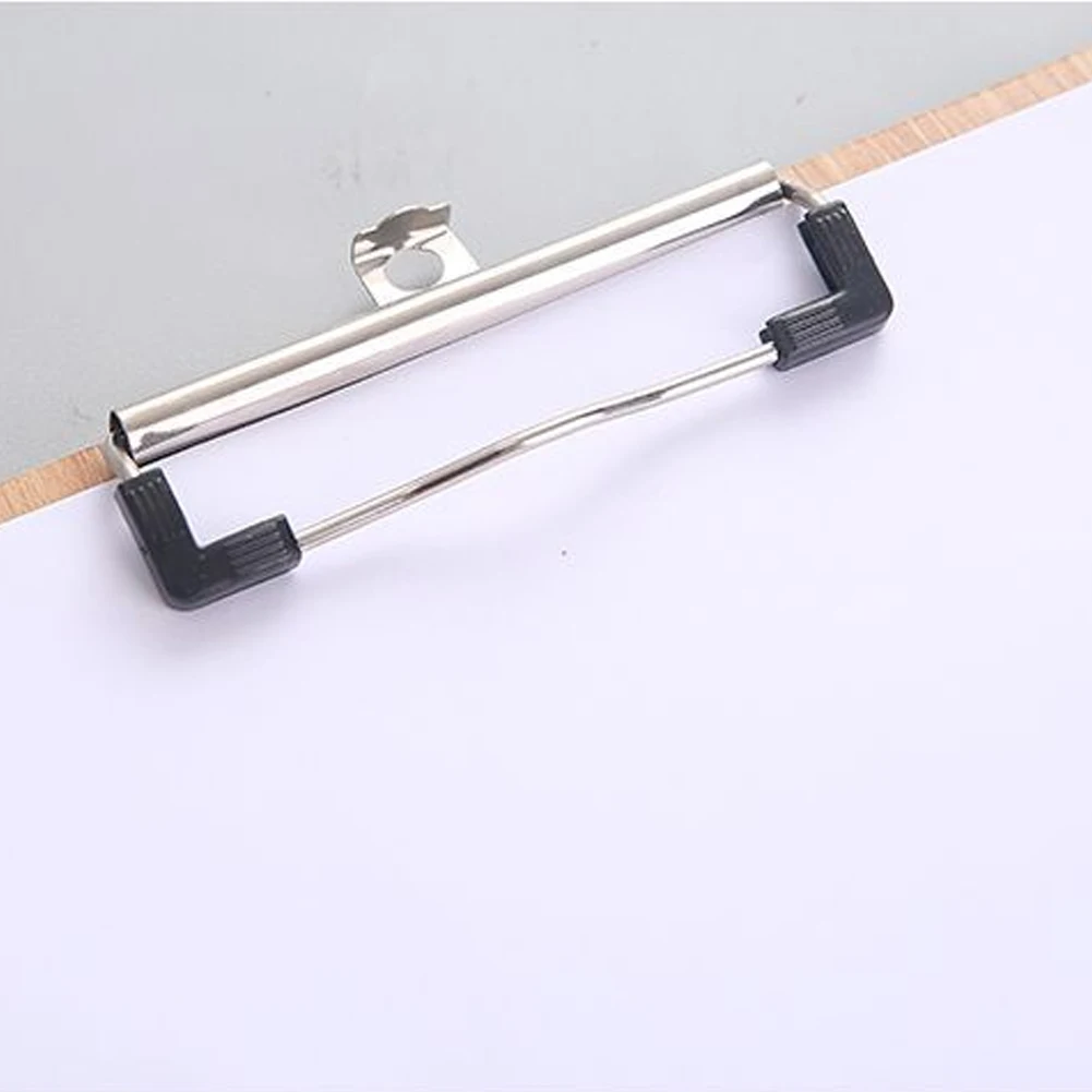 A4 Clipboard Wooden Clip Board Office School Stationery with Hanging Hole Durable Portable Useful Metal Clip For Documents Firm images - 6
