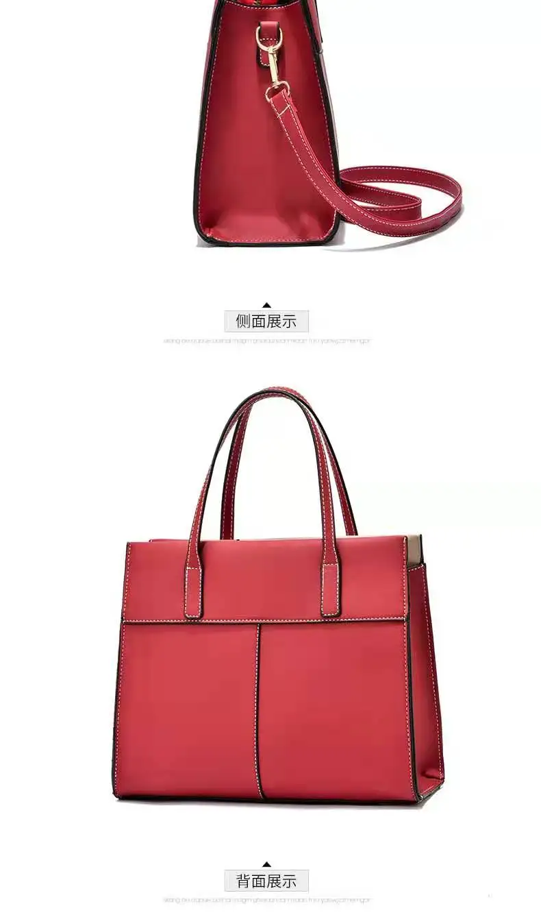 

2021 summer trendy middle-aged mother model atmospheric contrast color one-shoulder messenger handbag