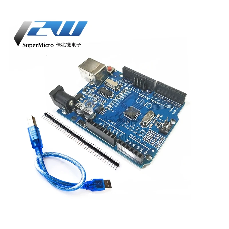 Высококачественный набор UNO R3 CH340G + MEGA328P чип 16 МГц для Arduino макетная плата USB