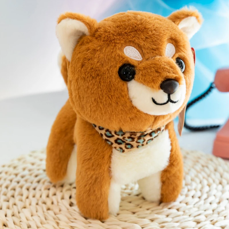 22 см Новая Милая имитация Шиба кукла ину талисман Подушка плюшевая игрушка для