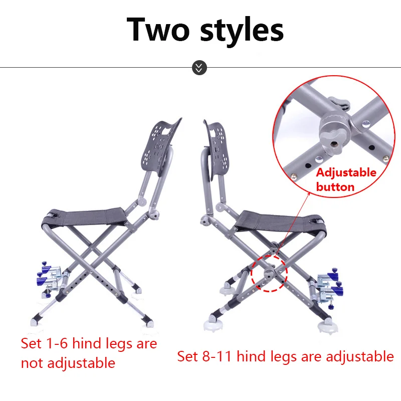 Регулируемое рыболовное кресло складной портативный Расширенный стул из