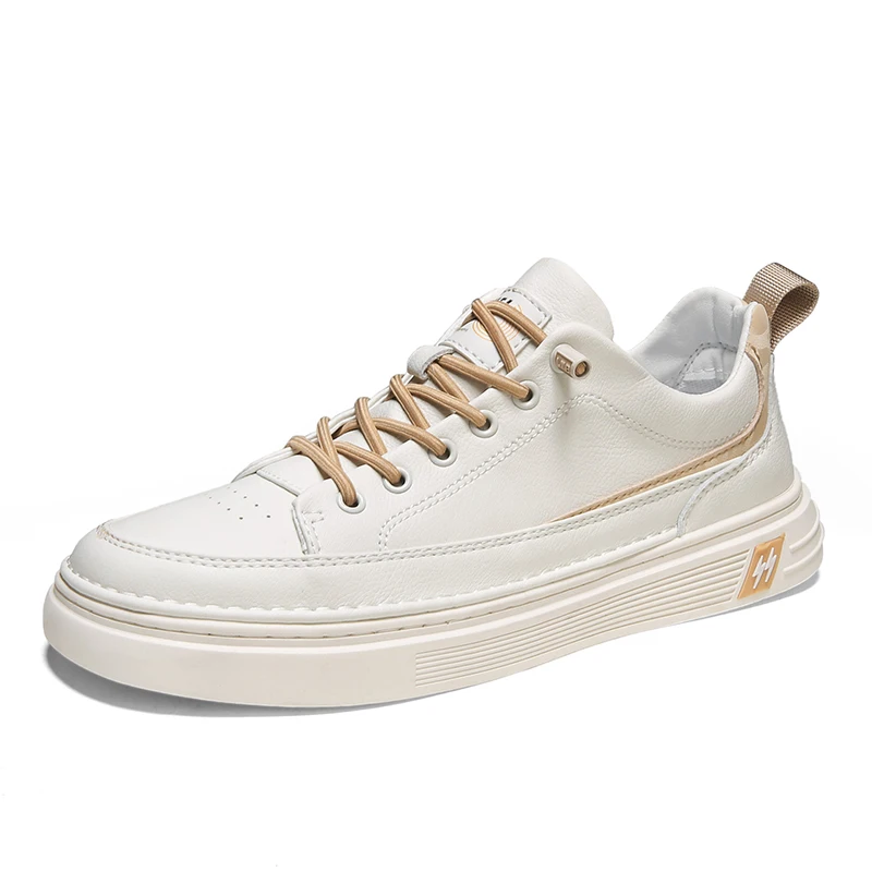 

2021 New Mens Casual Sport Shoes Outdoor Comfort Non-slip Skateboard Footwear Street Fashion Trendy Youth Mens White Sneakers