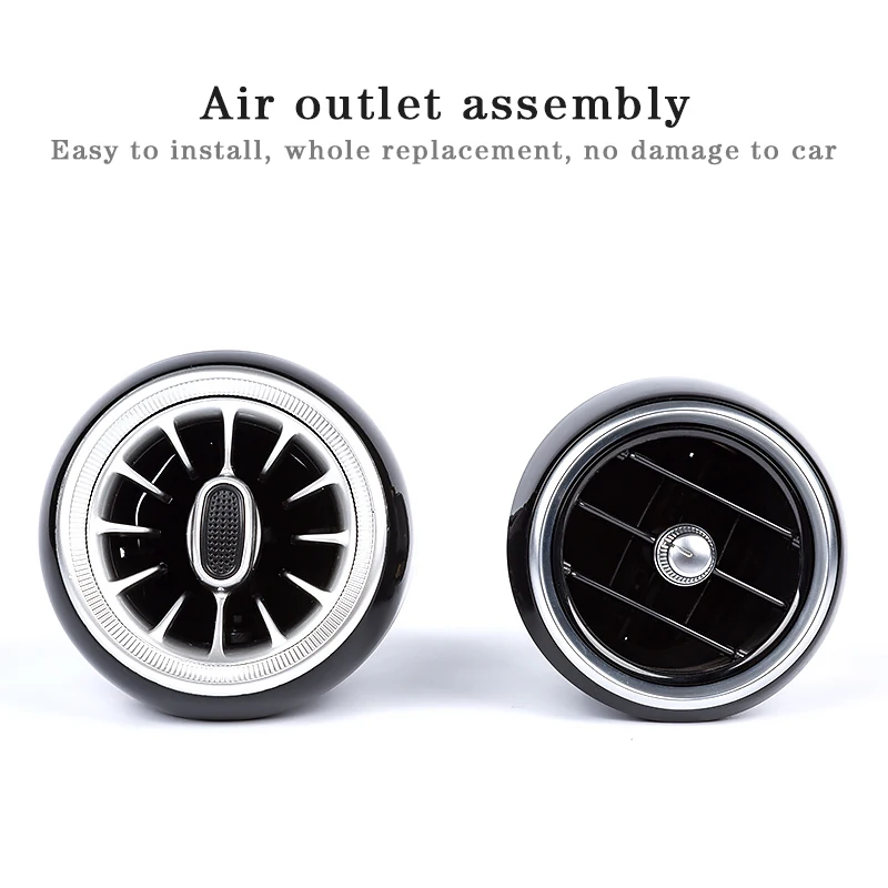 

Turbine outlet LED lights for W205 GLC Mercedes benz C GLC class front air condition vent inlet center console ambient lights