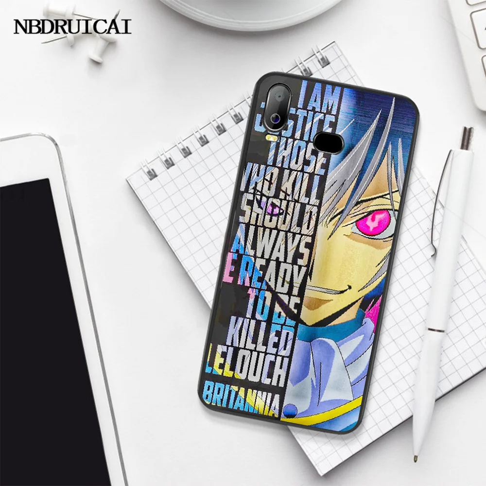 NBDRUICAI аниме код Geass Lelouch мягкий черный чехол для телефона Samsung A10 A20 A30 A40 A50 A70 A7 A9 A6 A8