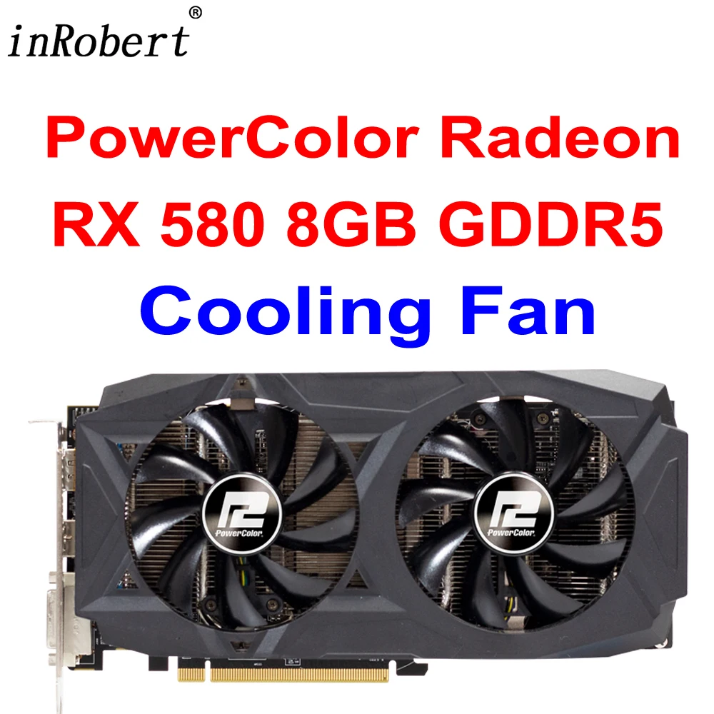 

Кулер GA91S2H для видеокарты PowerColor Red Dragon Radeon RX 580, 85 мм, 8 Гб
